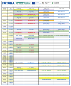 Calendario 10 agosto 2024