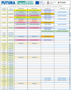 Calendario del 22/07/2024