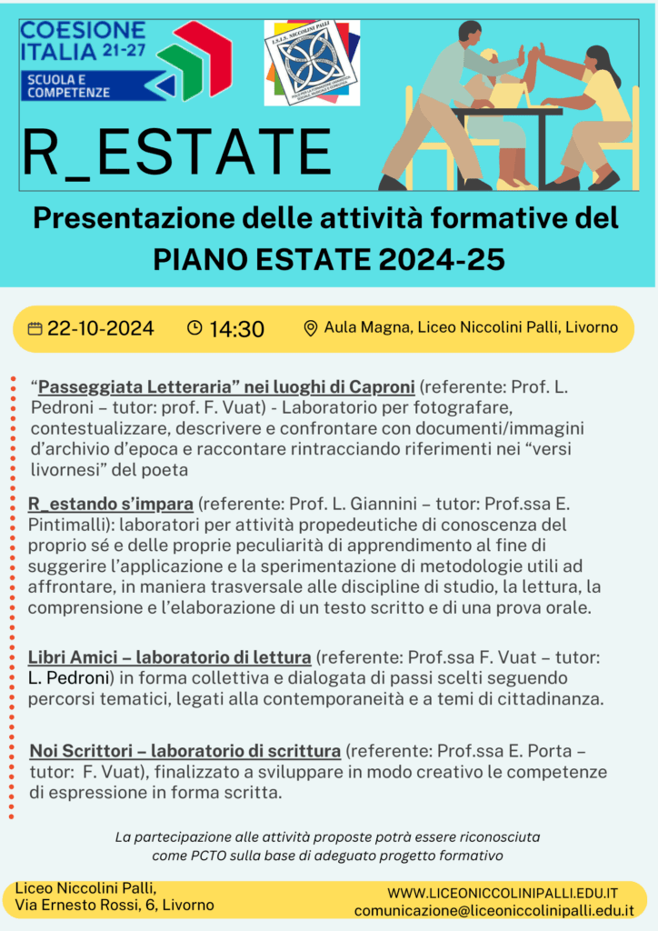 22-10-2024 - Presentazione delle attività del progetto R_Estate